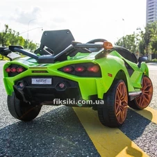 Детский электромобиль M 4637 EBLR-5 Lamborghini, кожаное сиденье , зеленый фото 11