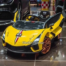 Детский электромобиль M 4637 EBLR-6 Lamborghini, кожаное сиденье , желтый фото 44
