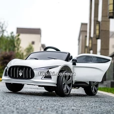 Детский электромобиль M 4798 EBLR-1, Maserati, кожаное сиденье , белый фото 44
