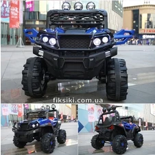Детский электромобиль M 4620 EBLR-4 джип, мягкое сиденье , синий фото 44