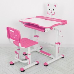 Купить Детская парта M 4818-8, со стульчиком, розовая