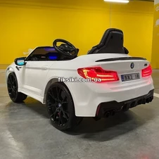 Детский электромобиль M 4791 EBLR-1, BMW M5, мягкое сиденье , белый фото 11