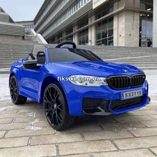 Детский электромобиль M 4791 EBLR-4, BMW M5, мягкое сиденье , синий фото 33