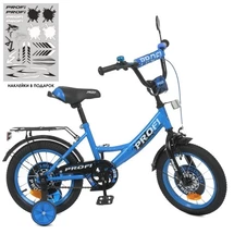 Велосипед детский PROF1 12д. Y1244, Original boy, сине-черный