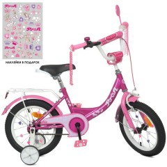 Купить Велосипед детский PROF1 14д. Y1416 Princess, фуксия