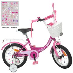Купить Велосипед детский PROF1 12д. Y1216-1 Princess, с корзинкой
