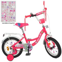 Купить Велосипед детский PROF1 14д. Y14302N Blossom, малиновый