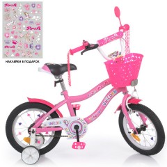 Купить Велосипед детский PROF1 14д. Y14241-1 Unicorn, с корзинкой