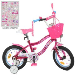 Купить Велосипед детский PROF1 14д. Y14242 S-1 Unicorn, с корзинкой