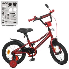 Купить Велосипед детский PROF1 14д. Y14221-1 Prime, красный