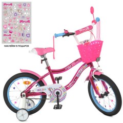 Купить Велосипед детский PROF1 16д. Y16242 S-1, Unicorn, с корзинкой