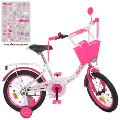 Купить Велосипед детский PROF1 16д. Y1614-1, Princess, с корзинкой
