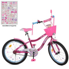 Купить Велосипед детский PROF1 20д. Y20242 S-1, Unicorn, с корзинкой