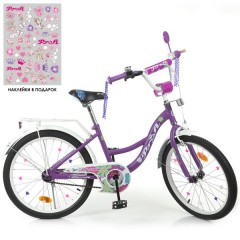 Купить Велосипед детский PROF1 20д. Y20303N, Blossom, сиреневый