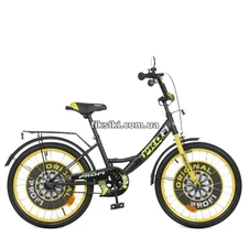 Велосипед детский PROF1 20д. Y2043-1, Original boy, черно-желтый фото 11