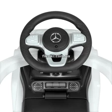 Детская каталка-толокар 653-3, Mercedes, с родительской ручкой , красная фото 55