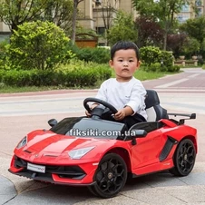 Детский электромобиль M 4787 EBLR-3 Lamborghini, кожаное сиденье фото 33