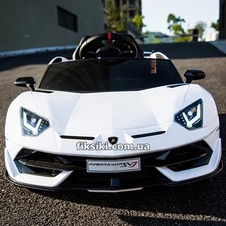 Детский электромобиль M 4788 EBLR-1 (24V) Lamborghini, мягкие колеса , белый фото 11