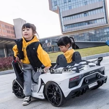 Детский электромобиль M 4788 EBLR-1 (24V) Lamborghini, мягкие колеса , белый фото 44