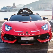 Детский электромобиль M 4788 EBLR-3 (24V) Lamborghini, мягкие колеса , красный фото 11