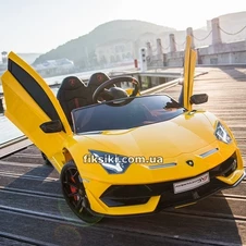 Детский электромобиль M 4788 EBLR-6 (24V) Lamborghini, мягкие колеса , желтый фото 55