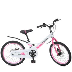 Купить Велосипед детский PROF1 20д. LMG20239, Hunter, бело-розовый