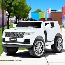 Детский электромобиль M 4836 EBLR-1 Range Rover, мягкое сиденье , белый фото 13