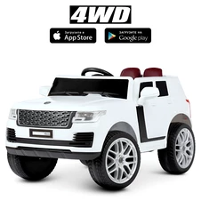 Детский электромобиль M 4836 EBLR-1 Range Rover, мягкое сиденье , белый фото 29
