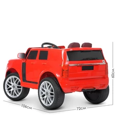 Детский электромобиль M 4836 EBLR-3 Range Rover, мягкое сиденье , красный фото 66