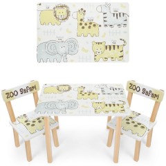 Купить Детский столик 501-137 со стульчиками, тигр