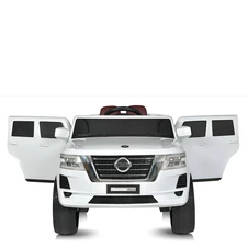 Детский электромобиль M 4837 EBLR-1, Nissan, мягкое сиденье , белый фото 57