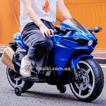 Детский мотоцикл M 4877 EL-4, кожаное сиденье