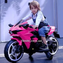 Детский мотоцикл M 4877 EL-8, кожаное сиденье
