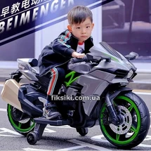 Детский мотоцикл M 4877 EL-11, кожаное сиденье