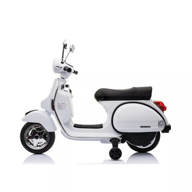 Детский мотоцикл M 4939 EL-1, скутер VESPA, кожаное сиденье