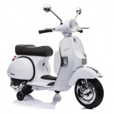 Детский мотоцикл M 4939 EL-1, скутер VESPA, кожаное сиденье купить