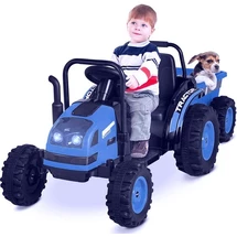 Детский электромобиль трактор M 4419 EBLR-4, с прицепом