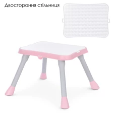Стульчик для кормления M 5672-8 трансформер, 3 в 1, розовый фото 33