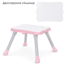 Стульчик для кормления M 5672-11 трансформер, 3 в 1, серый фото 33