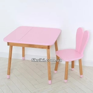 Детский столик 04-025R-TABLE, со стульчиком, розовый | Дитячий столик 04-025R-TABLE