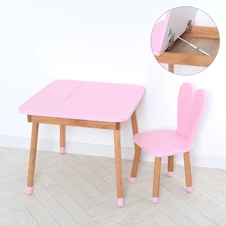 Детский столик 04-025R-DESK со стульчиком, розовый купить
