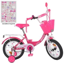 Велосипед детский PROF1 12д. Y1213-1K Princess, с корзинкой