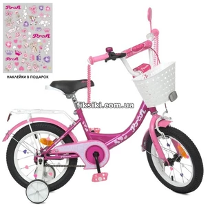 Велосипед детский PROF1 12д. Y1216-1K Princess, с корзинкой