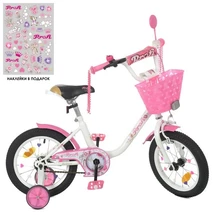 Велосипед детский PROF1 14д. Y1485-1K Ballerina, с корзинкой