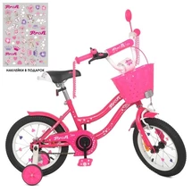 Велосипед детский PROF1 14д. Y1492-1K Star, с корзинкой