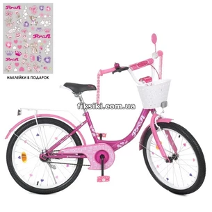 Велосипед детский PROF1 20д. Y2016-1K Princess, с корзинкой