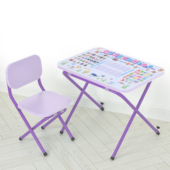 Купить Детский столик Алфавит фиолетовый, со стульчиком