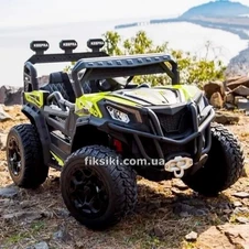 Детский электромобиль M 5040 EBLR-5 Buggy, кожаное сиденье , зеленый фото 55