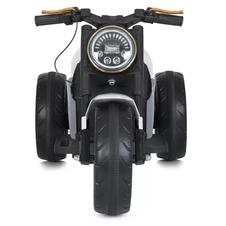 Детский мотоцикл M 5048EL-1, кожаное сиденье , белый фото 66