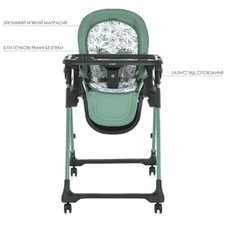 Стульчик для кормления ME 1037-B CRYSTAL Green, EL CAMINO фото 33